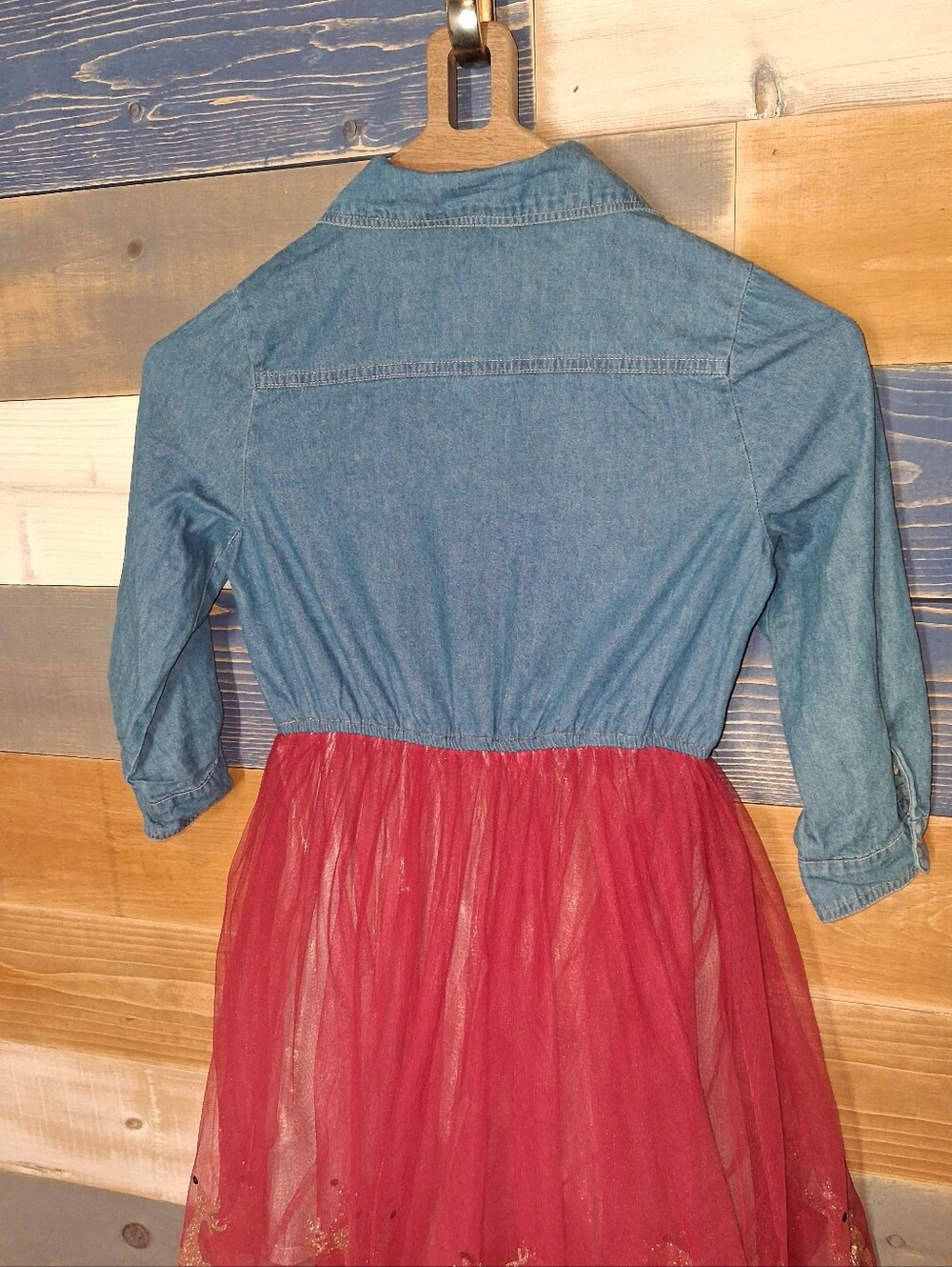 Lilt Holiday Dress Tutu 10/12 Red Blue - Picture 5 of 6